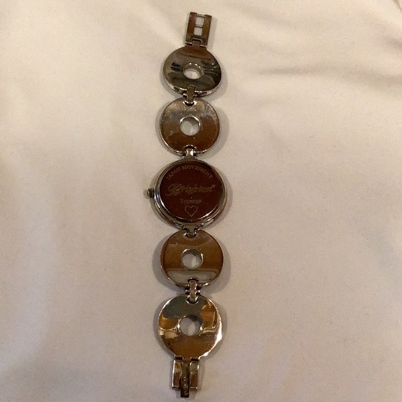 Brighton Topanga watch in black, brown, silver, new battery. Good condition. - Picture 4 of 9